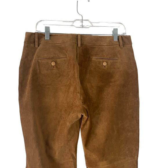 Skotts Suede Vintage‎ 90s Women's Size 12 100% Suede Tan Bootcut Pants - Picture 6 of 10